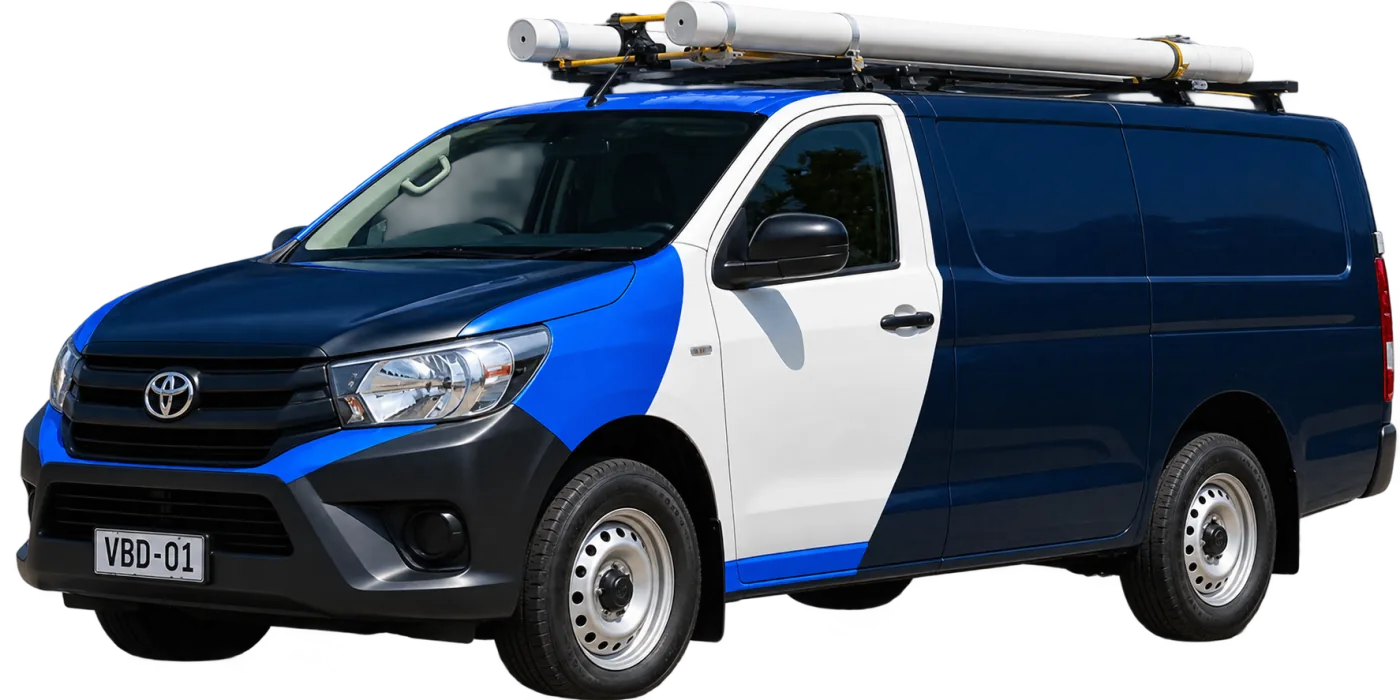 Our van, covering Pennant Hills and the surrounding suburbs
